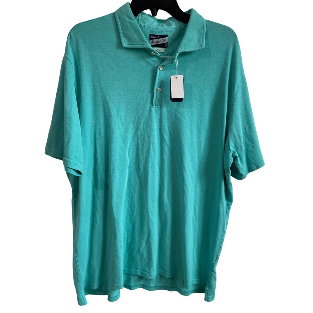 Johnnie-O Hangin' Out Shoreline Polo Shirt Short Sleeve Casual Baja Green XL NWT
